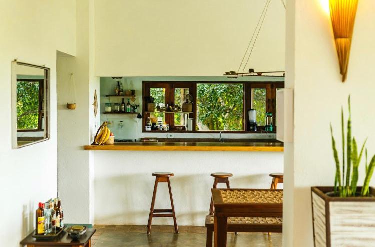 プライア・ド・エスペーリョ Espelho Bahia Blue House Bed & Breakfast エクステリア 写真