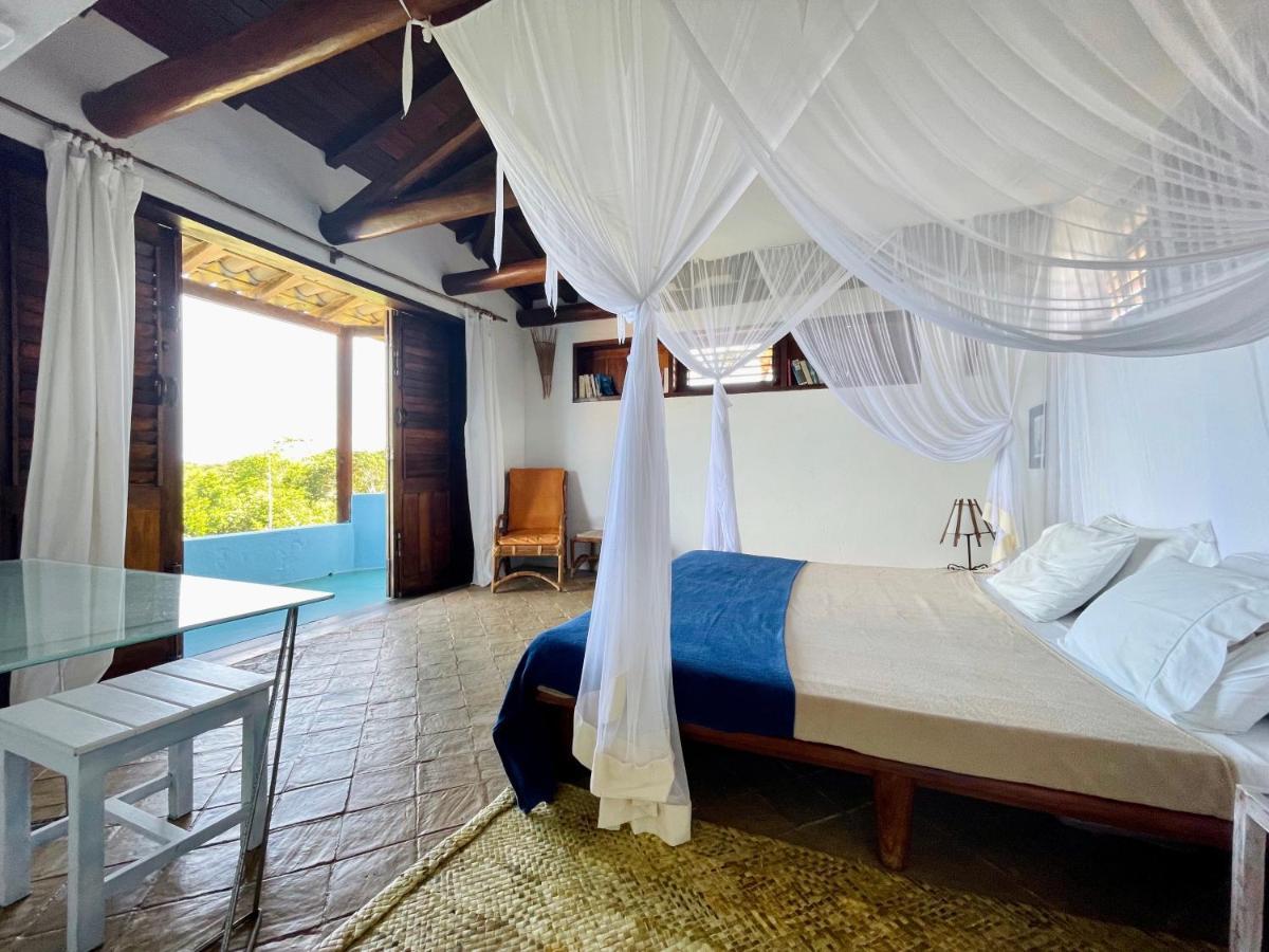 プライア・ド・エスペーリョ Espelho Bahia Blue House Bed & Breakfast エクステリア 写真